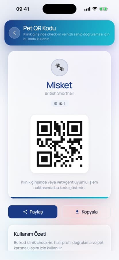 VetAgent Pet — QR Code
